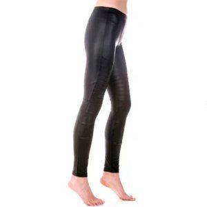 Plush Fleece Lined Liquid Moto Legging (L)